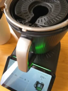 Test wagi Thermomix TM7 z koszyczkiem – wynik 210 g